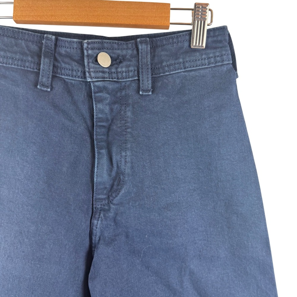 Universal Thread Sailor Wide Leg Jeans Women 00 Navy Blue High Rise Stretch